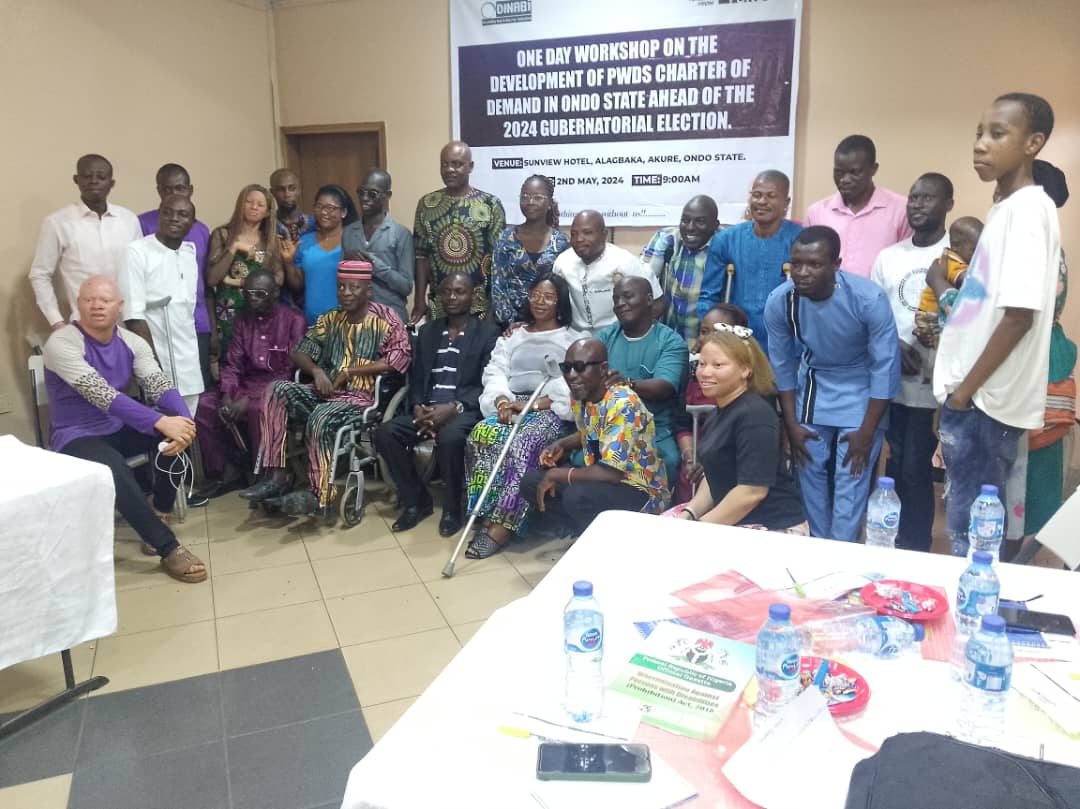 PWD Charter of Demand Workshop in Ondo State