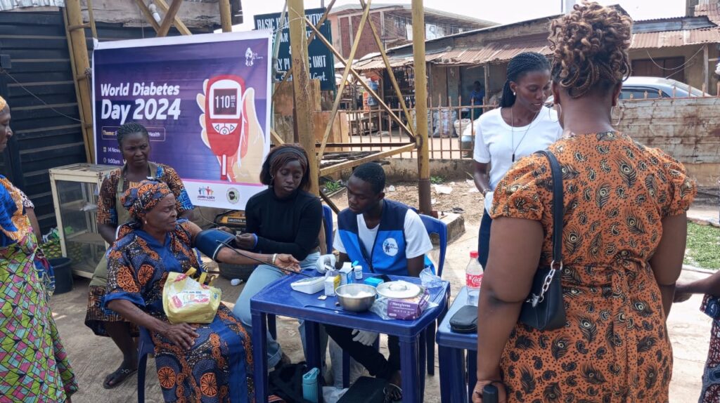 World Diabetes Day outreach at Isikan Market