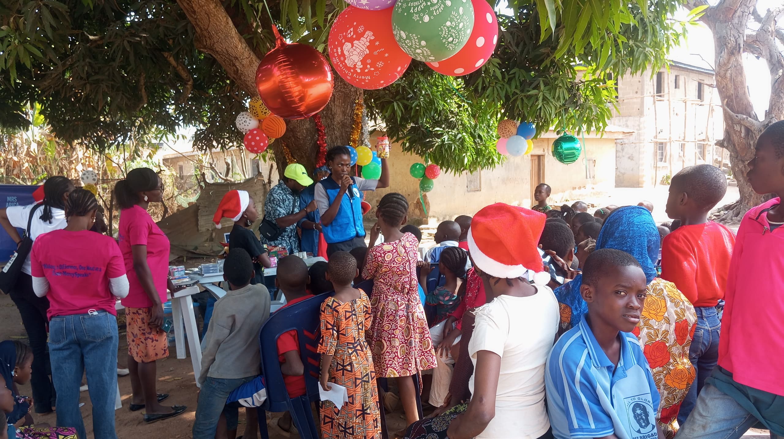 K&TRC Team holding a Q&A during the FATI Christmas event in Ugele Community, Akure North LGA.